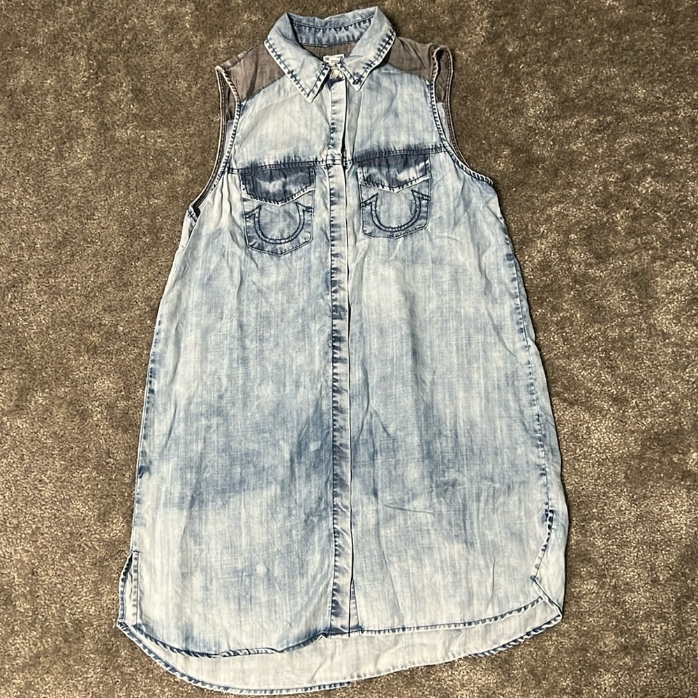 True Religion Sleeveless Denim Dress